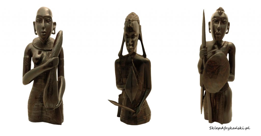 Rzeźby afrykańskie - Popiersia